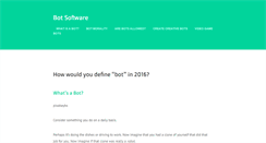 Desktop Screenshot of botsoftware.org