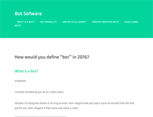 Tablet Screenshot of botsoftware.org